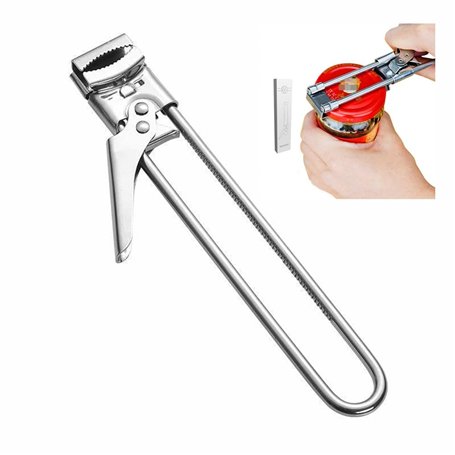 Générique Ouvre-Bouteille réglable Master Ouvre-jar et Bouteille réglable en Acier Inoxydable Ouvre-jar Multifonctionnel Can Ope