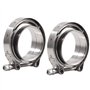 Bohaner Kit de colliers de serrage en V pour pot d'échappement de voiture - 2 colliers de serrage en V en acier inoxydable - 76