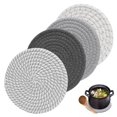 Lot de 4 Dessous de Plat en Fil de Coton