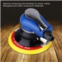 Polisseuse Pneumatique, 10 000RPM Pneumatique De Ponceuse d'Orbite avec Plateau de Ponçage Diamètre 150 mm pour Polissage Meulag