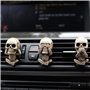 ZYEKIU 3 PCS Diffuseur De Voiture Résine Squelette Clip de Ventilation Diffuseur de Voiture Crâne Voiture Skull Désodorisant ave