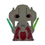Funko Pop! Large Enamel Pin Star Wars: General Grievous Chase - Général GrievousPin en Émail - Broche Fantaisie Mignonne à Colle