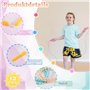 EXTRAPINS Lot de 12 cordes à sauter réglables pour enfants - Corde à sauter en nylon avec poignées en plastique - Multicolore -