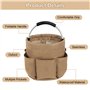 DELAESI Organisateur de Produits de Nettoyage Panier de Nettoyage Pliable Sac de Nettoyage Portable avec Poignée et 6 Poches Pan