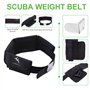 UXELY Ceinture de poids pour Plongée et Plongée Libre - Néoprène avec Boucle en Acier Inoxydable et Bracelet Réglable (Noir)