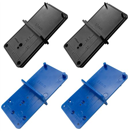 Lot de 4 Gabarits de Perçage pour Charnières Perçages de Pots 35mm