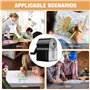 SPORWAY Taille-Crayon Manuel à Manivelle Avec Récipient - 5 Positions Réglables - Pour Bureau, Étudiants, Enfants, Esquisse et B