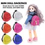 Nizirioo Mini sacs à dos petits sacs d'école : 6 pièces sac à dos poupée miniature fournitures scolaires, mini sac à dos livre m
