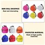 Nizirioo Mini sacs à dos petits sacs d'école : 6 pièces sac à dos poupée miniature fournitures scolaires, mini sac à dos livre m