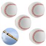 LEKEFETO 4 pièces de balles de Baseball Professionnelles Cousues à la Main Baseball 9 Pouces PU Soft Basebälle Match Elite