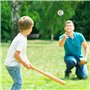 LEKEFETO 4 pièces de balles de Baseball Professionnelles Cousues à la Main Baseball 9 Pouces PU Soft Basebälle Match Elite, Soft