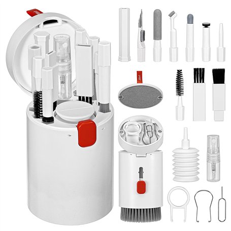 MumdoYAL 20 in 1 kit Nettoyage Clavier,kit Nettoyage téléphone,kit Nettoyage écouteurs,kit Nettoyage Ordinateur,kit Nettoyage Ap