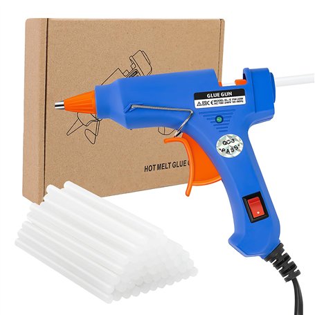 talifoca Pistolet à colle chaude + 40 bâtons de colle chaude