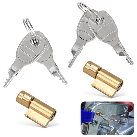 2 Pièces Cadenas Remorque avec 4 Clés
