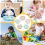 YARVPUV 5 Pièces Bavoirs Manches Longues Bebe Imperméables Bavoirs Manches Longues Lavables Bavoir Imperméable Bébé pour 6-36 Mo