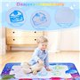 Tapis Dessin Eau - Tapis d'Eau Bébé, Jouet Bébé 1 2 Ans, Jouet Enfant 1 2 3 Ans, Tapis Jeu Enfant avec Stylo à Eau pour Dessin C