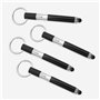 Lot de 4 stylets pour écran tactile avec 1 étui à crayons. Stylet pour écran tactile intelligent, mini stylo à bille, porte-clés