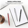 Lot de 10 stylets avec 1 étui à stylo, 2 en 1 stylet et stylet, stylo à bille à encre noire pour smartphones, tablettes et papie