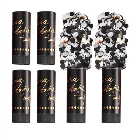 Lot de 6 canons à confettis