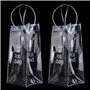 Vordas 2 Pièces Sac de Glace Vin Refroidisseur Cooler avec Poignée pour Les Pubs et Les Restaurants, la Maison, etc