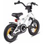 PROMETHEUS BICYCLES Velo Enfant 3 Ans Garcon vélo Fille 12 Pouces a Roulette pour 3 a 5 Ans - BMX en Blanc