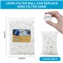 1300g Boule Filtrante Piscine réutilisable avec Filet à Linge