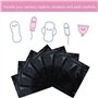 Sadocom Lot de 100 sacs jetables pour tampons hygiéniques féminins hermétiques et anti-odeurs