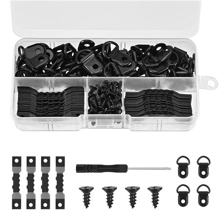 MumdoYAL Fixations pour Cadres - Ensemble de Crochets et Accroches pour Tableaux à Clouer - Accrocheurs de Cadres Robustes pour