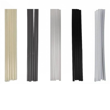Gendako 50Pcs Tiges Soudage Plastique Bâtons de Soudage ABS/PP/PVC/PE Baguette Plastique Baguette de Soudage Plastique Soudage S