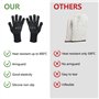 Newpop Gants de Barbecue, Universel Gants Four Anti Chaleur Jusqu'à 800°C, Antidérapants Silicone Ignifuge Gant Cuisine avec Pro