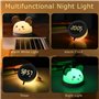 Veilleuse Enfant 3-en-1 Réveil et Veilleuse 7 Couleurs LED Portable Bawoo Gollum Souris Horloge de Chevet en Silicone Luminosité