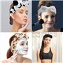 8 Pièces Bowknot Bandeaux, Élastique Coral Spa Bandeau Visage, Maquillage Tête Wraps Bandeau pour Femme Fille Yoga Visage Lavage
