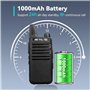 Retevis RT622 Talkie Walkie, Mini Professionnel Talkie Walkie, PMR446 sans Licence, VOX Squelch, Rechargeable Talkie Walkie Long