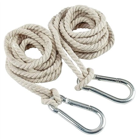 JUEYEEK Lot de 2 sangles de suspension pour balancelle d'arbre avec crochets robustes