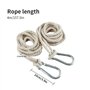 JUEYEEK Lot de 2 sangles de suspension pour balancelle d'arbre avec crochets robustes, pour intérieur et extérieur (corde simple