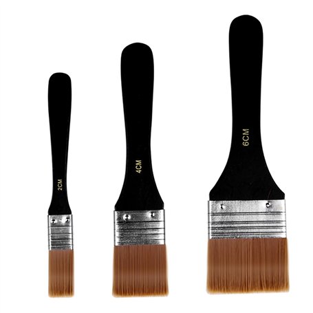 BuxiuGK 3 Pièces Pinceaux de Peinture Plats