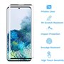 Tzstz 3+3 Pièces Verre Trempé Protecteur，pour Samsung Galaxy S20 4G/ 5G，3D couverture plein écran，Dureté 9H，Anti Rayures，Samsung