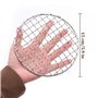 AMJKEJI Grille de barbecue ronde en acier inoxydable - Diamètre : 15 cm - Pour l'intérieur et l'extérieur - Pour le camping, les