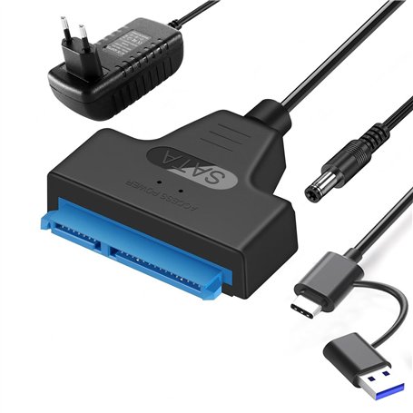 Quoranthexisora Cable SATA to USB Adaptateur SATA USB 3.0