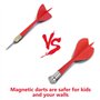 Esjay Jeu de fléchettes magnétiques Sûr pour Les Enfants Meilleur Cadeau pour Les garçons Jeu d'intérieur et d'extérieur avec 12