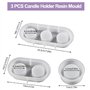 Moules en Résine pour Bougeoir,3 Pcs Moule Silicone Bougeoir Silicone Mould Candle Holder DIY Silicone Mould pour Chandelier Mou