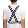 Gilet Réfléchissant, Haute Visibilité Gilet de Sécurité Réfléchissant Réglable Elastique Gilet de Sécurité Harnais, Ajustement p