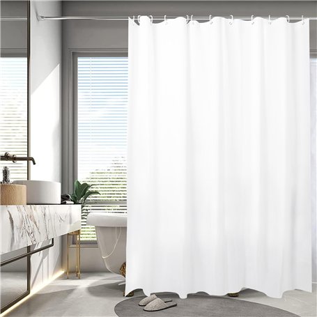 Flearitzo Rideau Douche - Rideau de Douche Anti Moisissure Rideau Douche imperméable et Lavable Tissu Polyester Taille 180×200cm