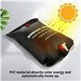 Flearitzo Sac de Douche Solaire 20L pour Camping - Douche Portable Chauffante avec Tuyau Amovible et Pommeau Idéal pour Douche C