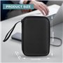 Lrocotanc Étui Rigide 2x2,5" pour Disques Durs Externes/SSD - Compatible WD My Passport, Toshiba Canvio, Seagate, Samsung - Hou