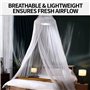 Moustiquaire de Lit - Moustiquaire Lit - Moustiquaire Lit Parapluie, Polyester de Haute Qualité, Maille Fine, Protection Efficac