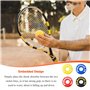 UTMACH Amortisseur Raquette Tennis 12 Pcs Amortisseur en Silicone Lettre Amortisseur Tennis Vibrations de Colored Anti Vibration
