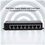 8 Ports POE Adaptateur, Injecteur POE DC12V-48V Passive POE Adaptateur POE Power Over Ethernet POE Module d'alimentation Injecto