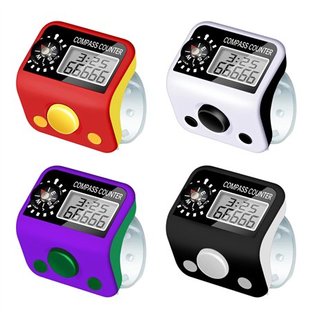 Golgner Lot de 4 compteurs manuels numériques et mécaniques