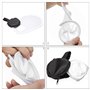 2 Pièces Diffuseur de Flash, Diffuseur Flash pour Appareil Photo, Portable Pliable avec Sac De Rangement, pour Objectifs D'appar